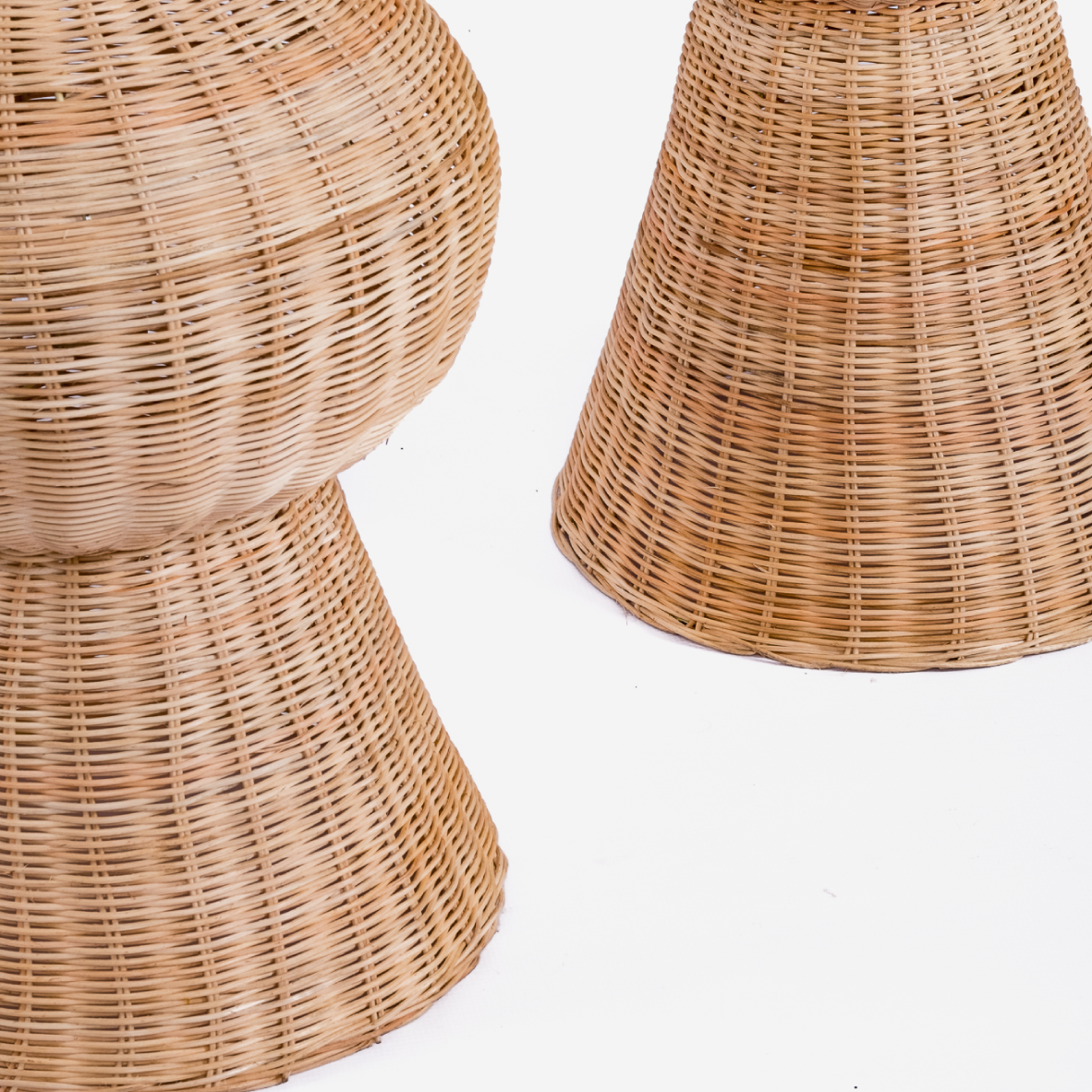 Jumbo Rattan Floor Lamp 160cm - Terraced Ball