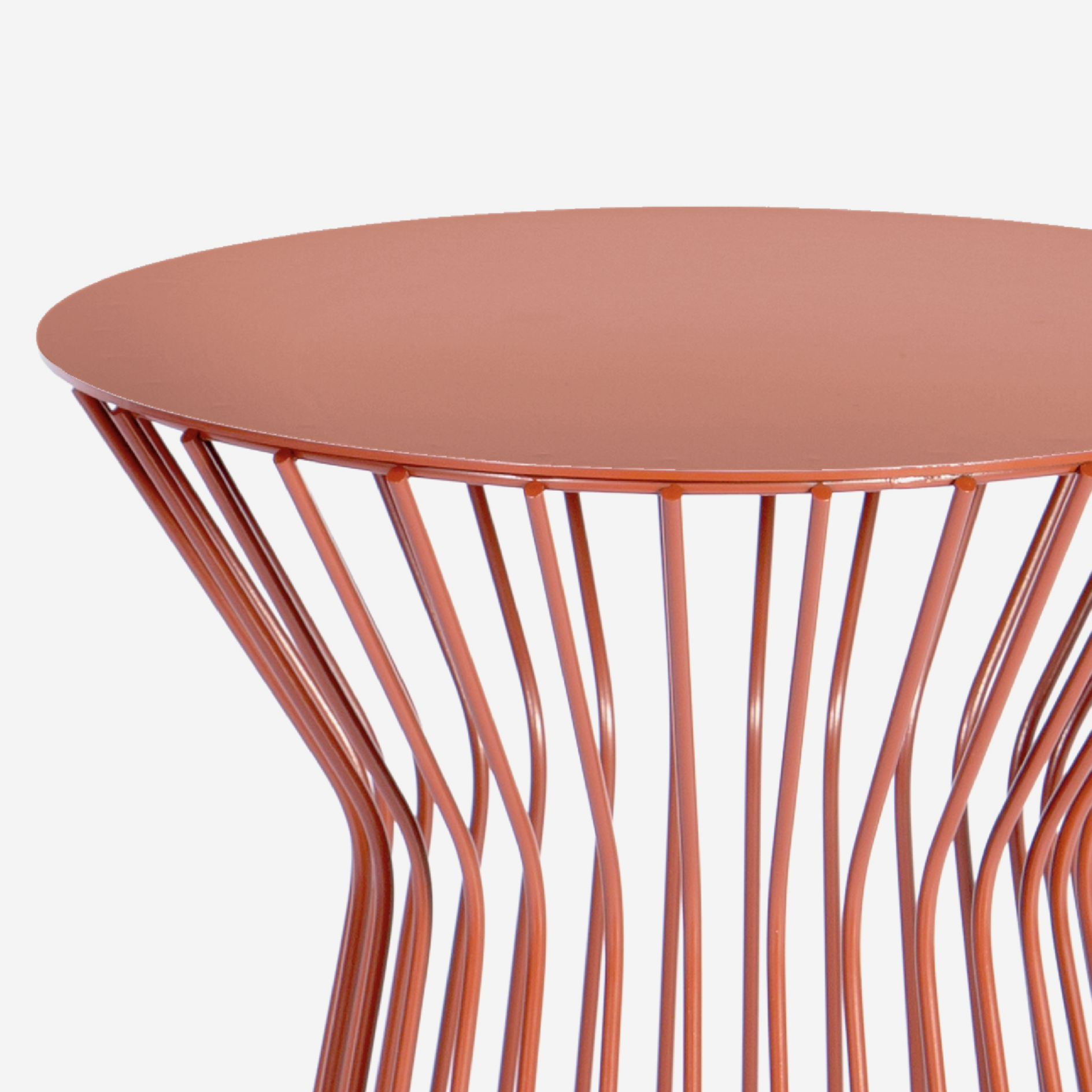Tapered Side Table - Oxide Red