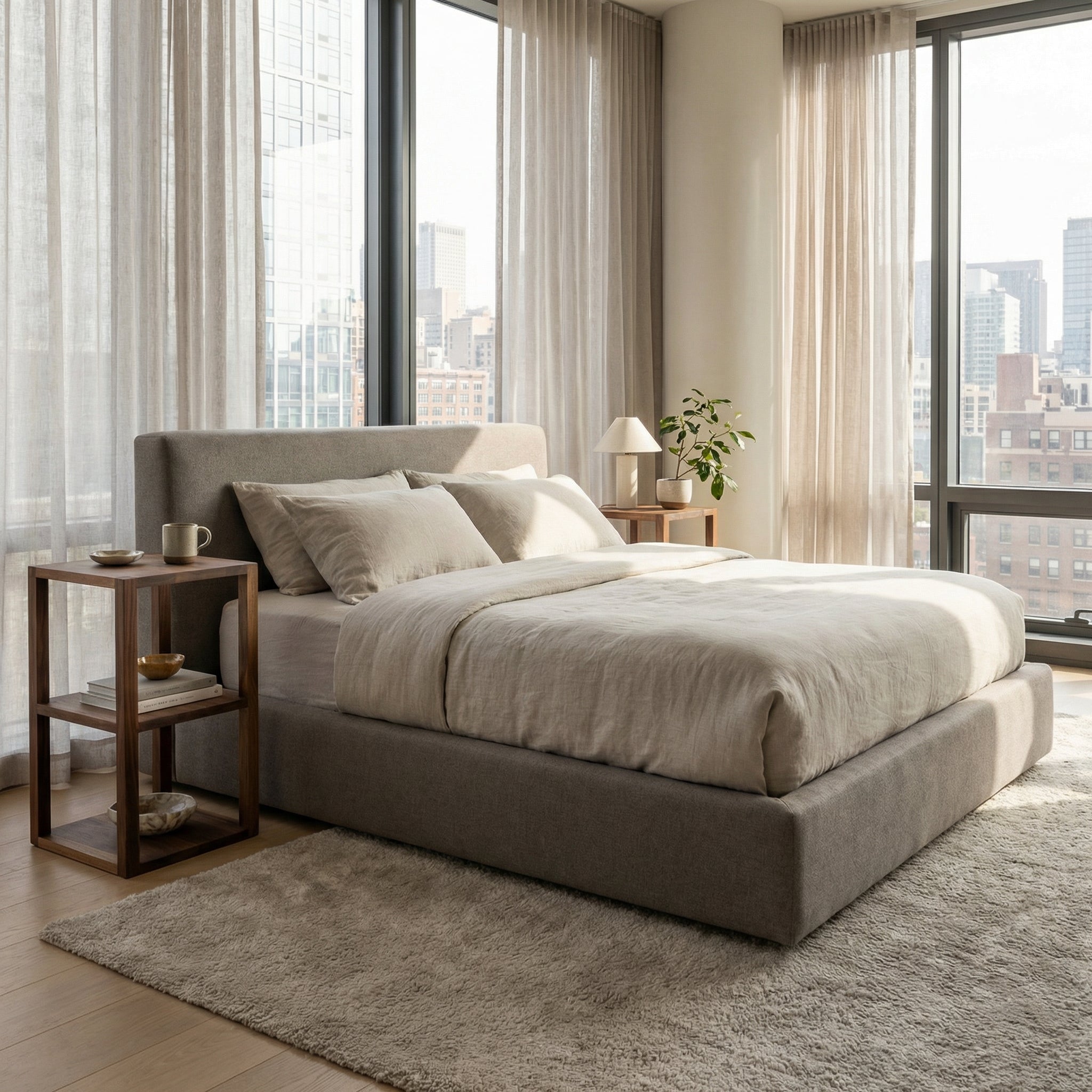 Tetsu Side Table - Solid Walnut