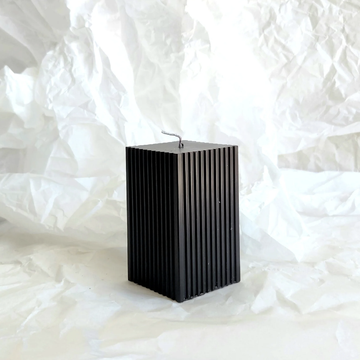 The Wave Square Pillar Candle