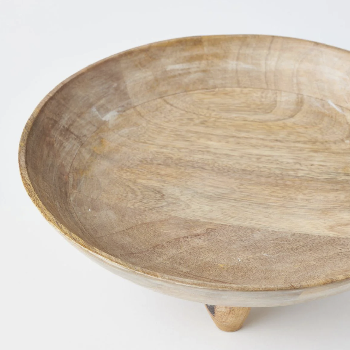 Three-Footed Wooden Bowl