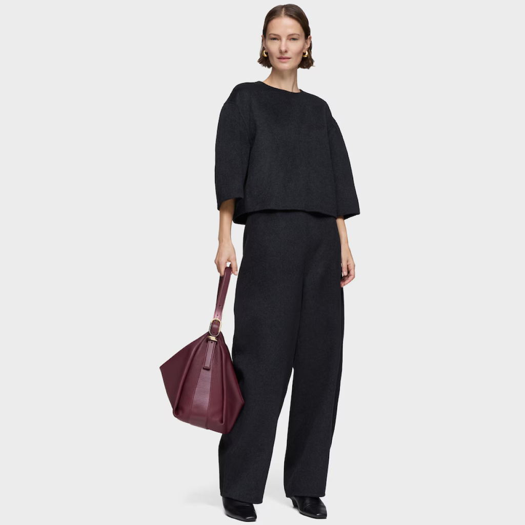 Tous Fold Shoulder Bag - Maroon