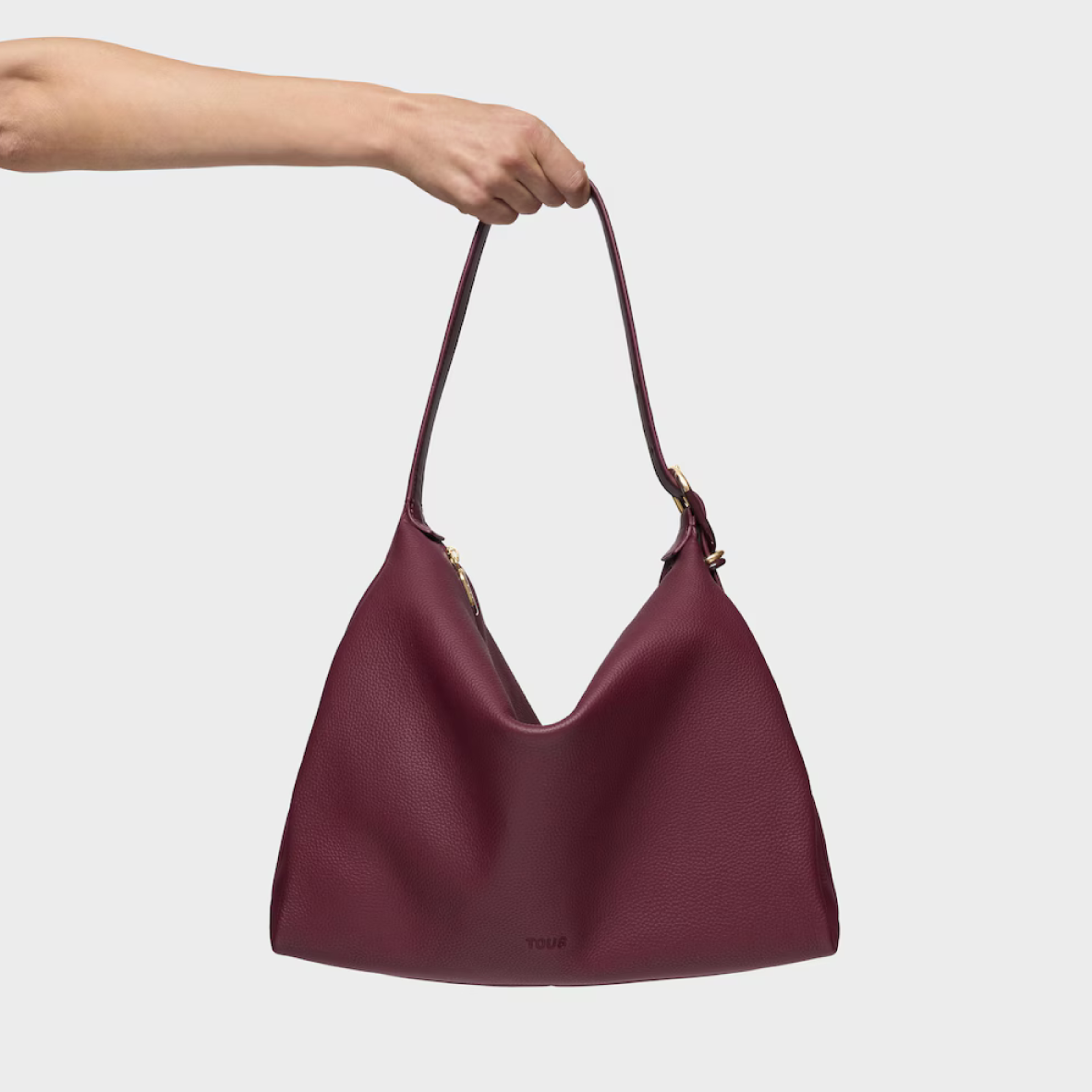 Tous Fold Shoulder Bag - Maroon