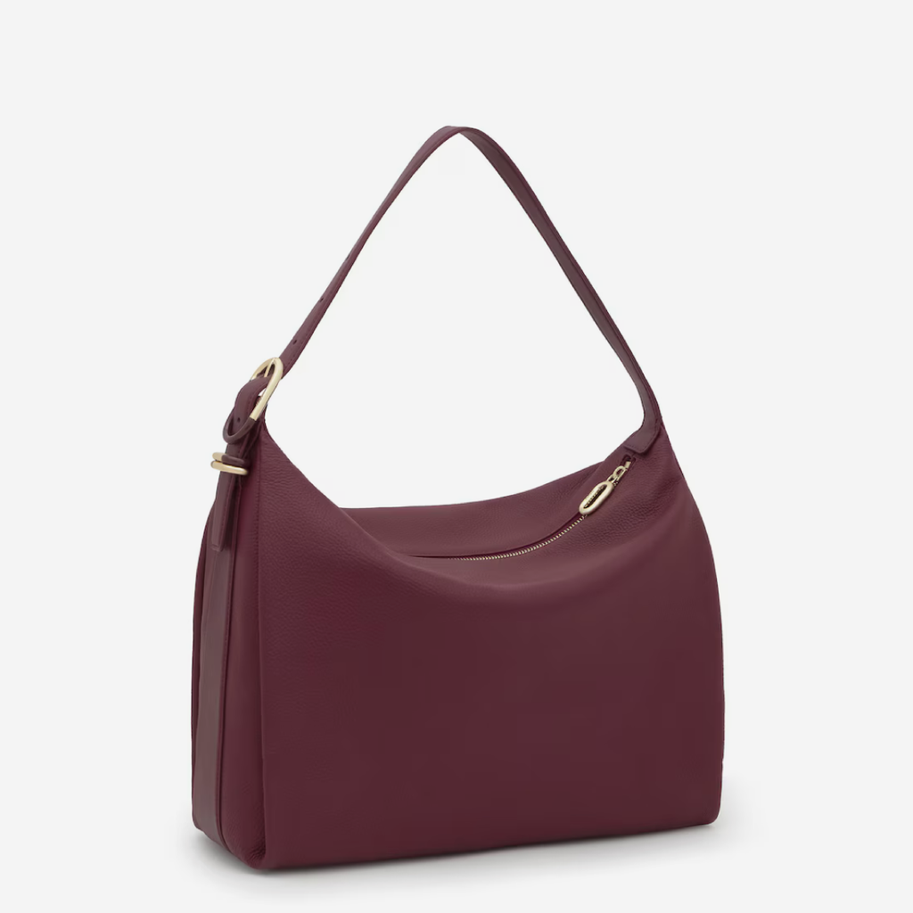 Tous Fold Shoulder Bag - Maroon