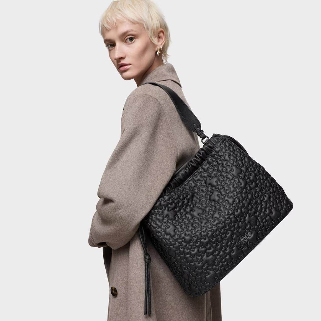 Tous Puffy Bear Shoulder Bag - Black