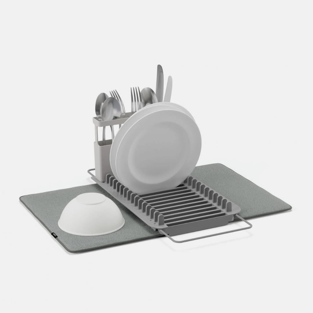UDry Over the Sink Dish Rack - Charcoal