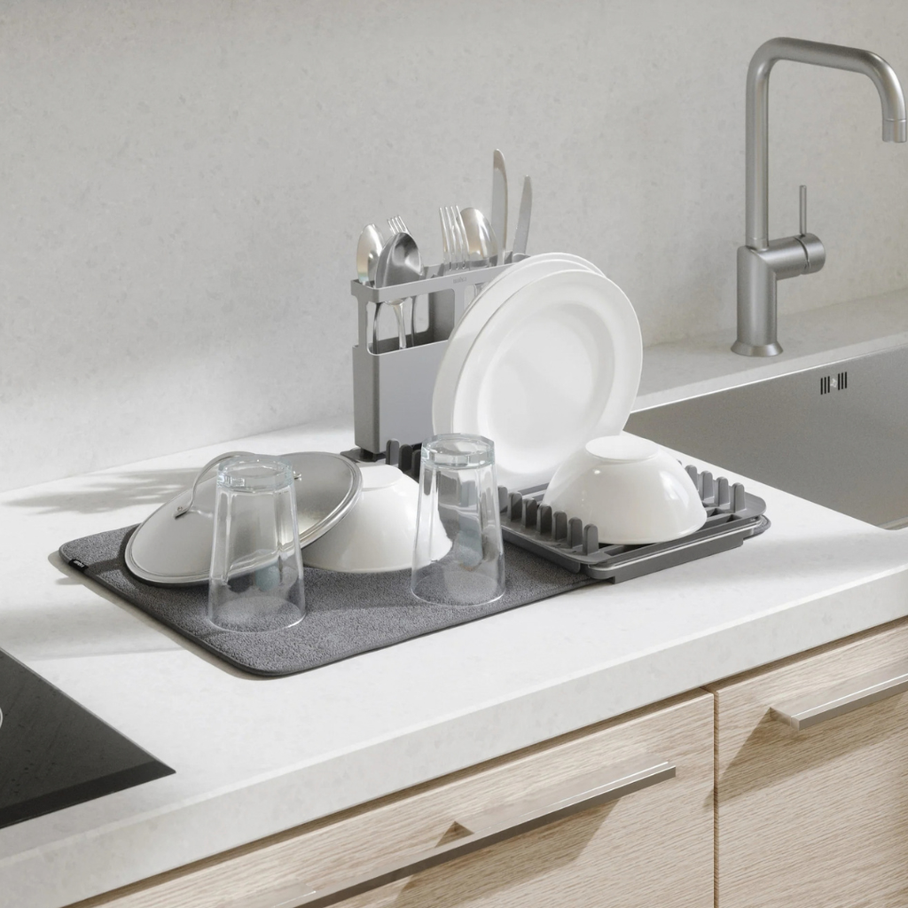 UDry Over the Sink Dish Rack - Charcoal