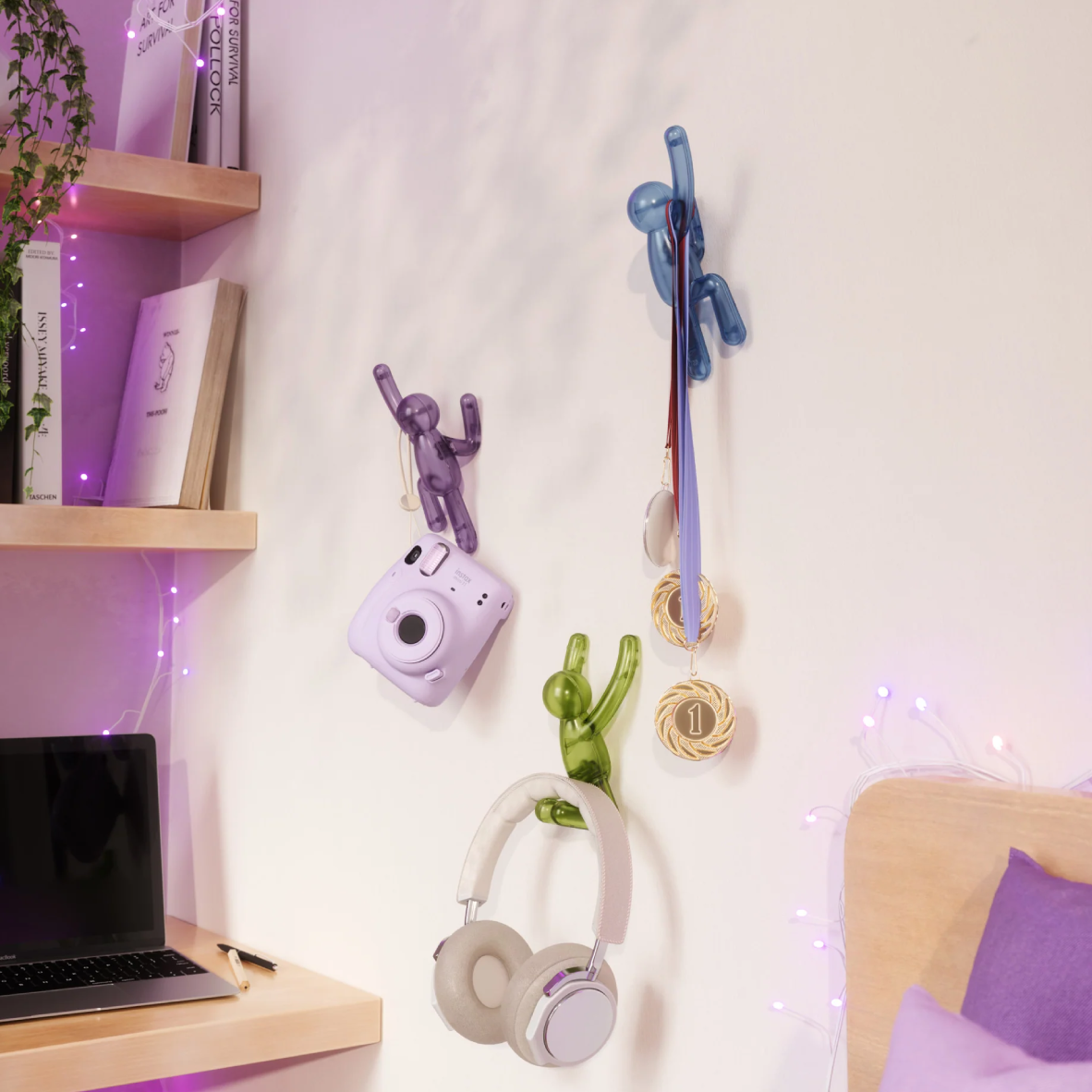 Buddy Pin-Point Wall Hooks - Multi