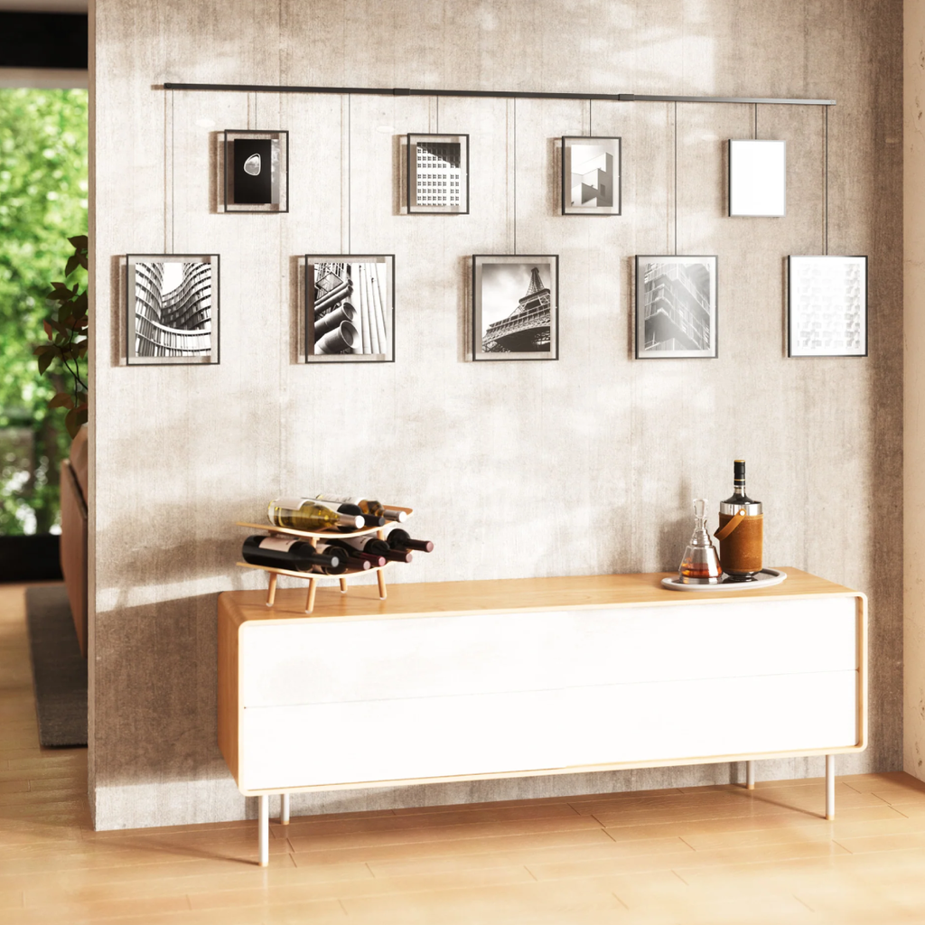 Exhibit Photo Display Set Of 9 - Black
