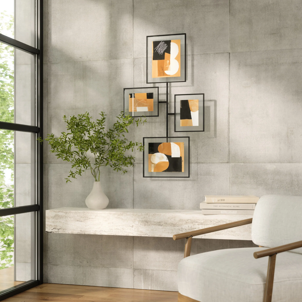Flute Gallery Frames Set Of 4 - Black