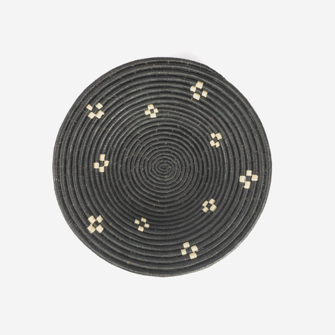 Uganda Wall Basket - Black