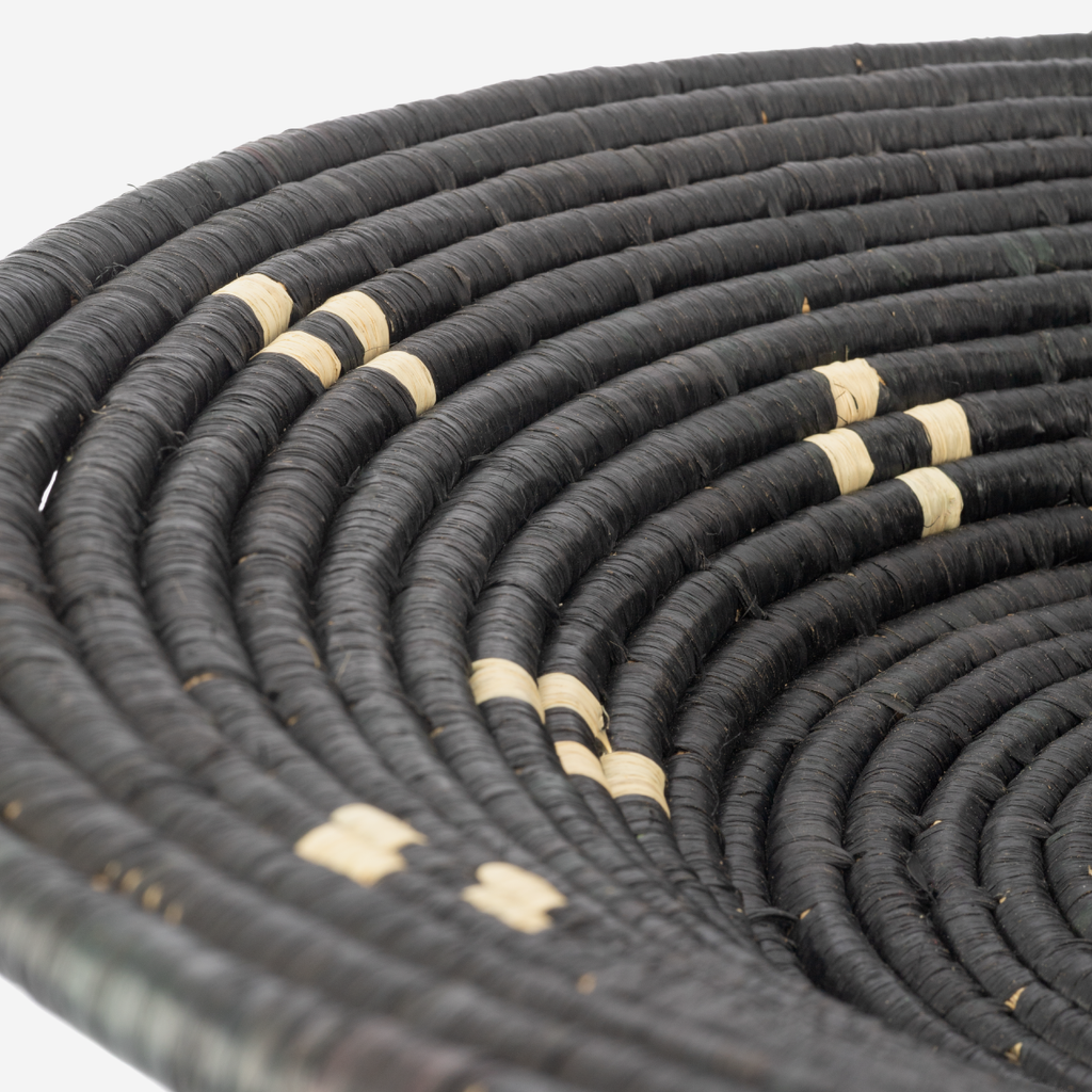 Uganda Wall Basket - Black