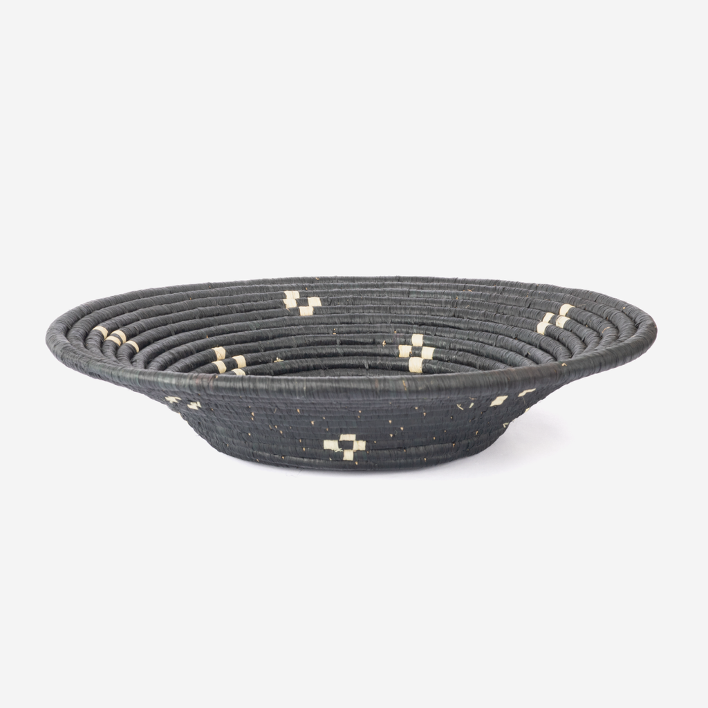 Uganda Wall Basket - Black