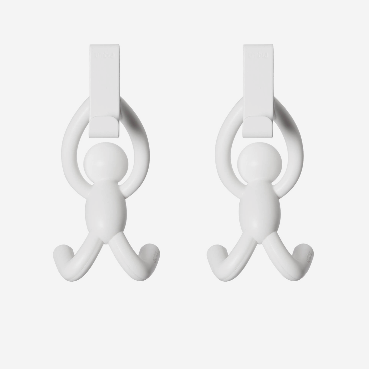 Buddy Over The Cabinet Hooks Set Of 2 - White