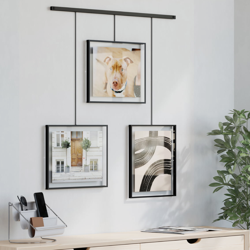 Exhibit Photo Display Set Of 3 - Black