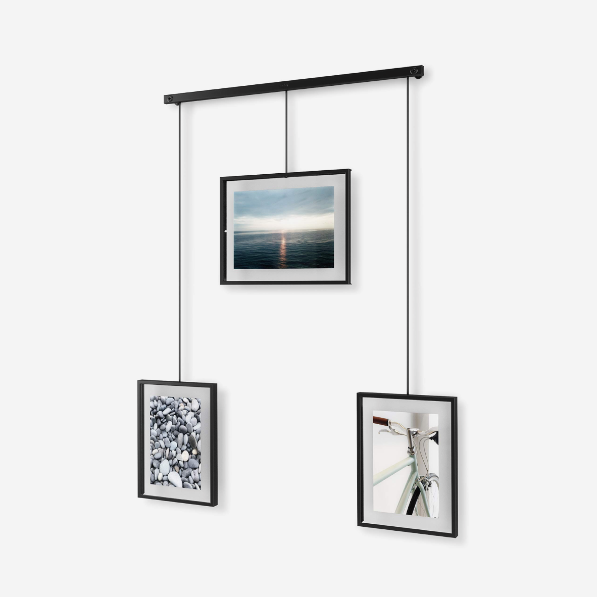 Exhibit Photo Display Set Of 3 - Black