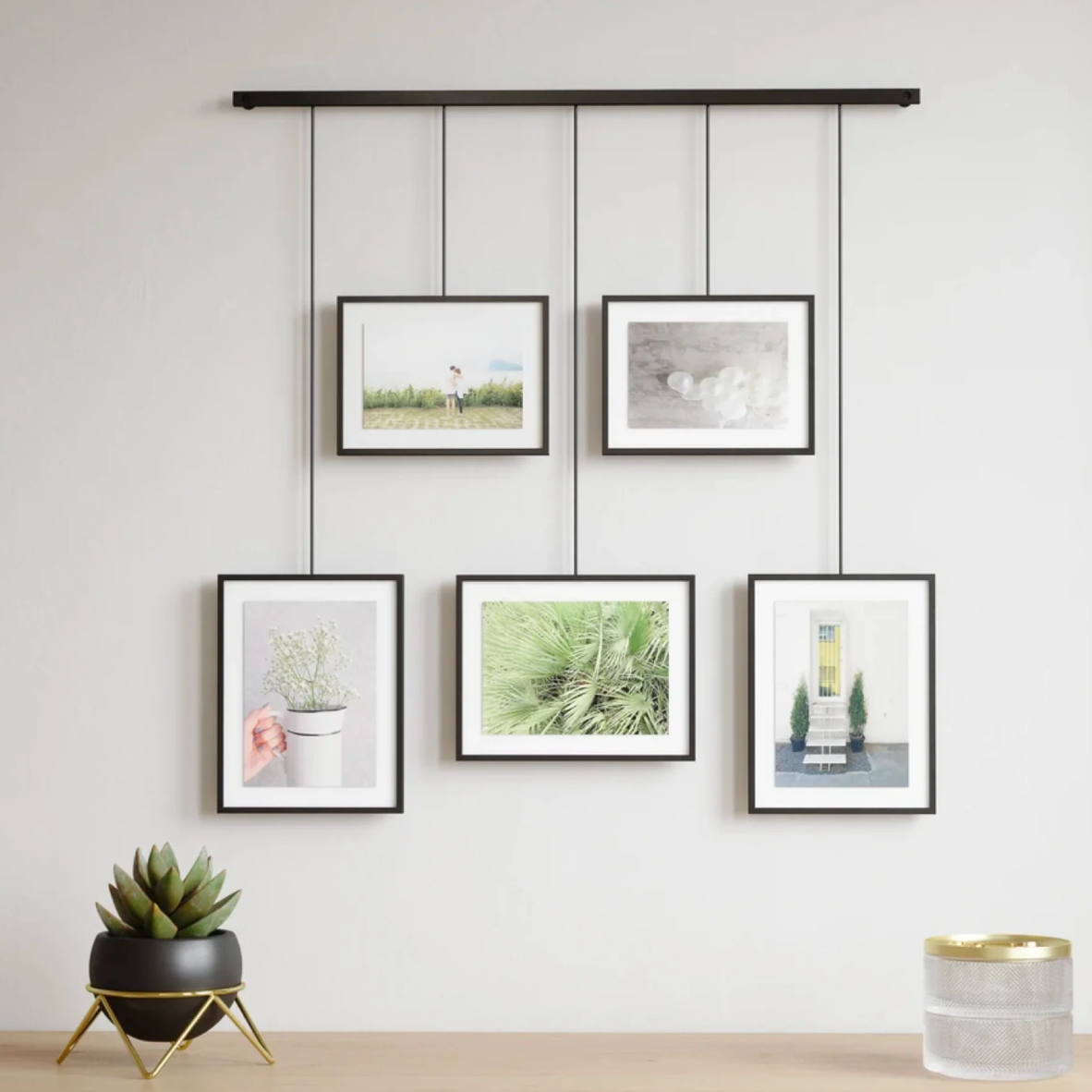 Exhibit Photo Display Set Of 5 - Black