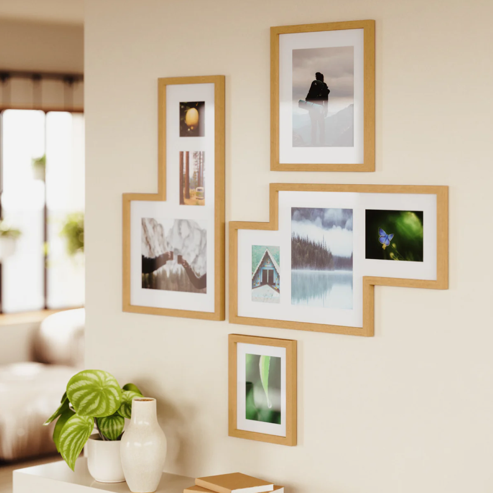 Mingle Gallery Frames Set Of 4 - Natural