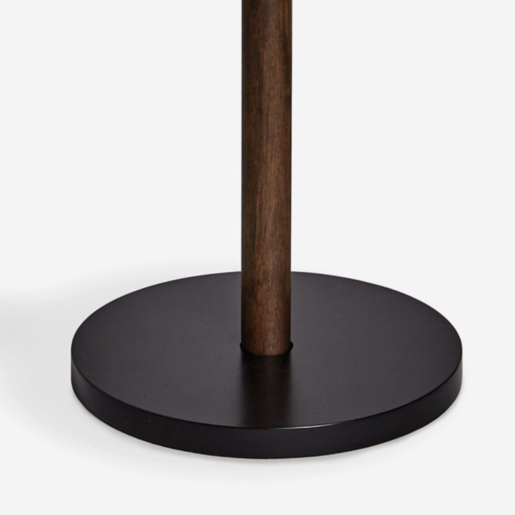 Pillar Coat Rack - Black & Walnut