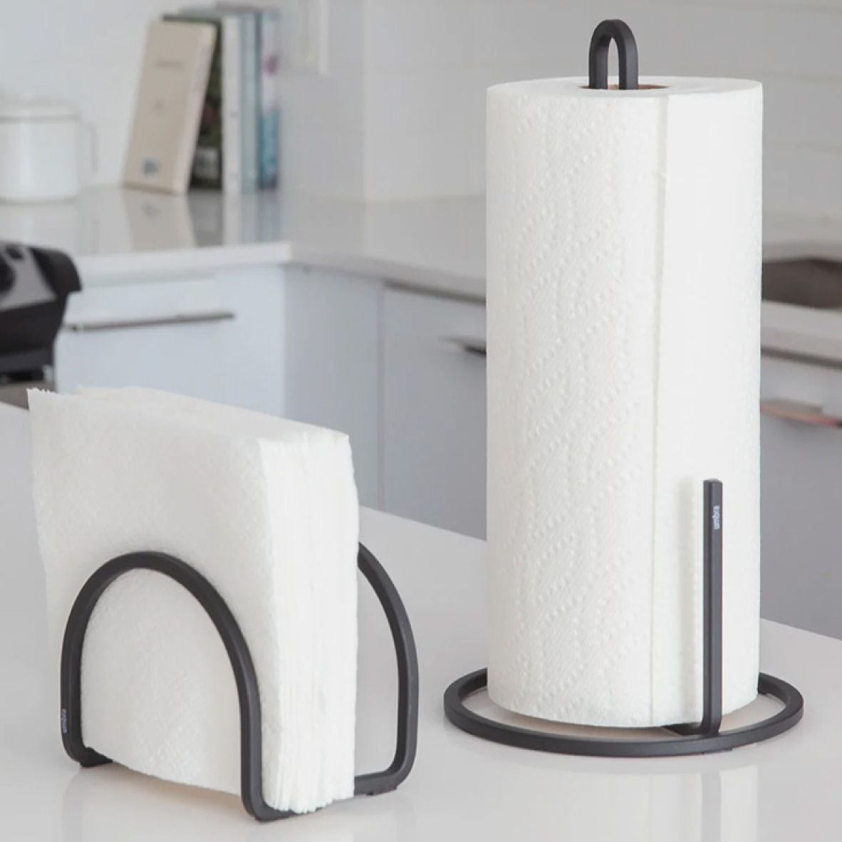 Squire Paper Towel Holder - Black