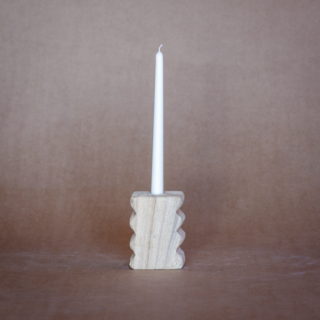 Wiggle Candle Holder - Natural