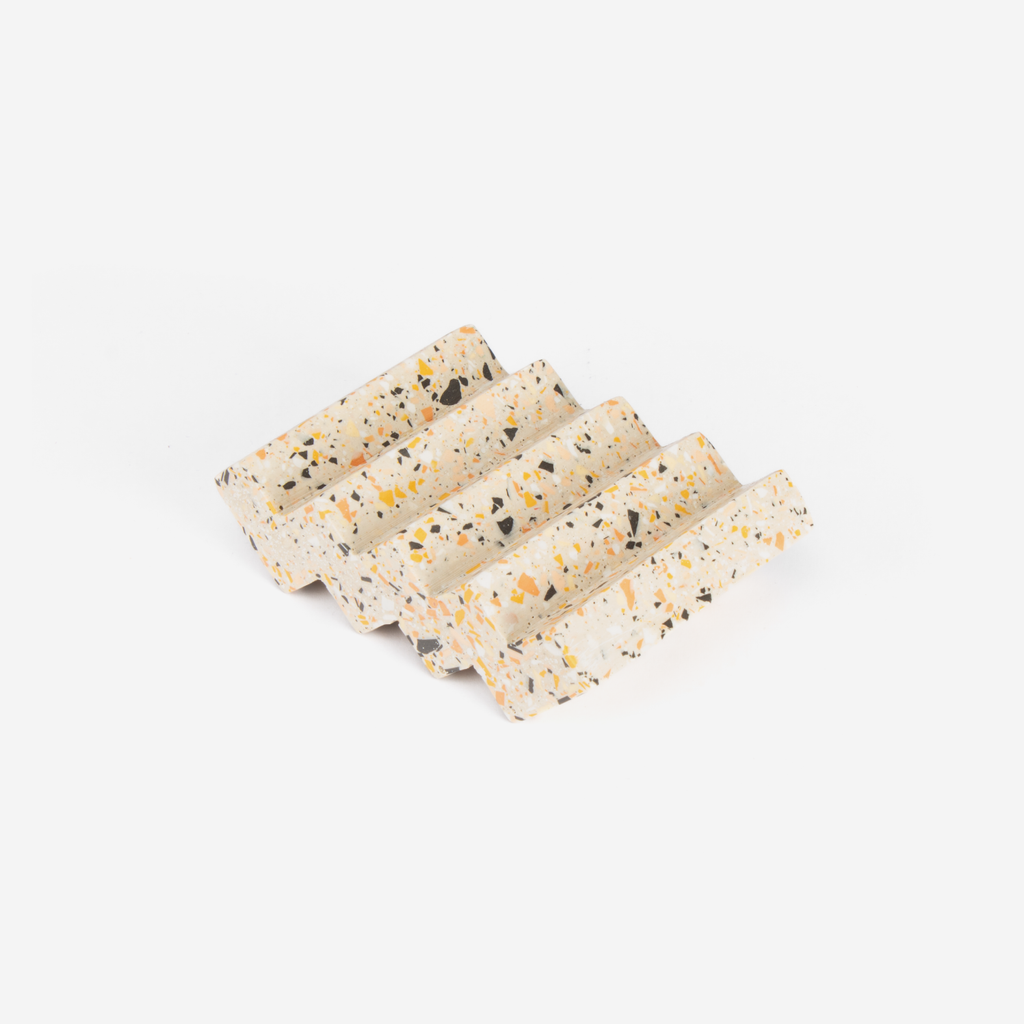 Zig Zag Soap Dish - Nude Terrazzo