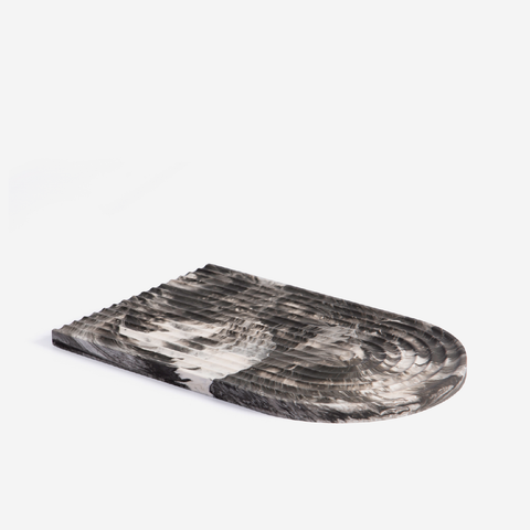 Arch Tray - Black Marble