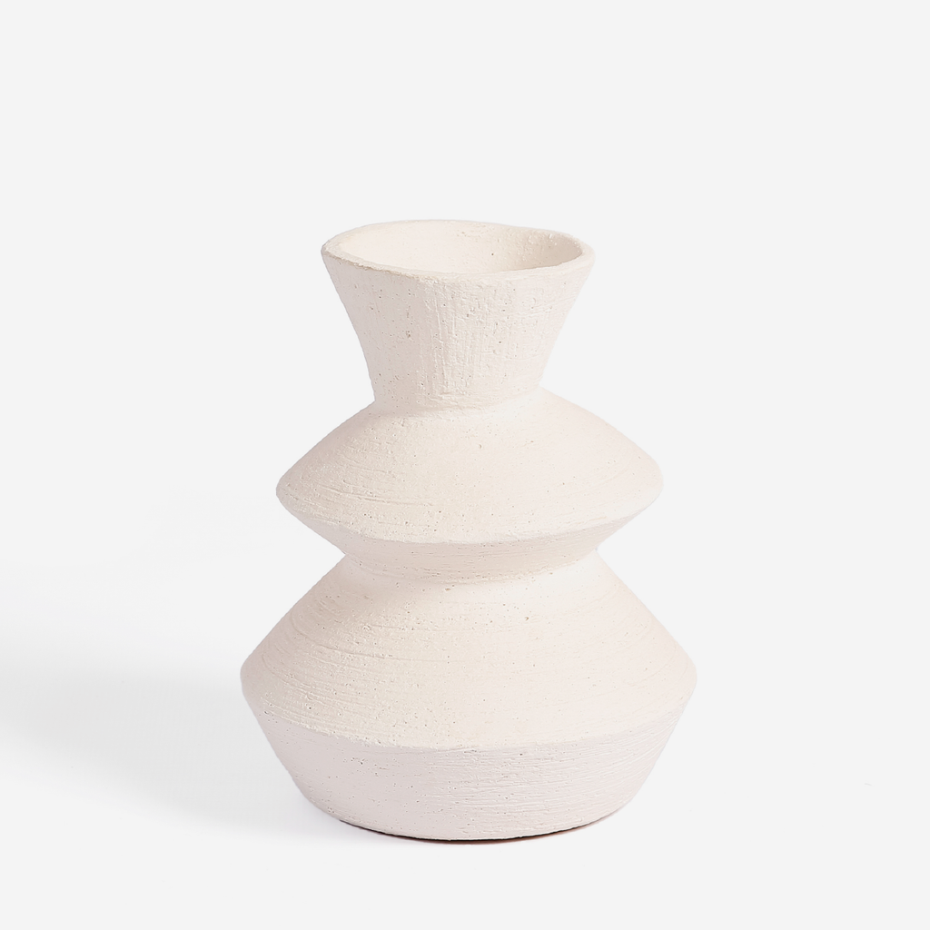 Azteca Vase - White