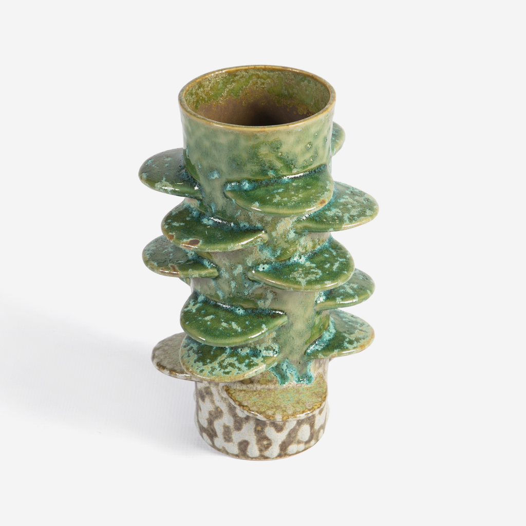 Ceramic Vase - Green Glaze