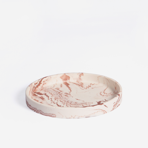 Circle Tray - Pink Marble