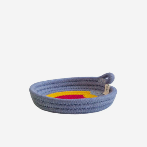 Trinket Tray - Fuchsia & Blue-Grey