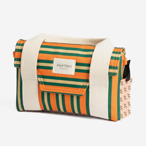 Mini Brief Handbag - Stripe