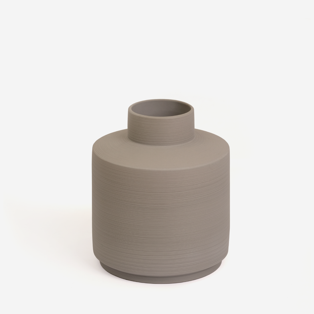 Soft Grey Ceramic Vase