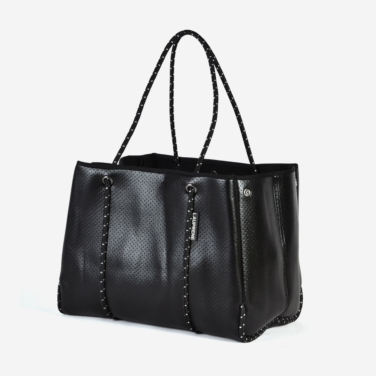 Neoprene Tote Bag - Metallic Black