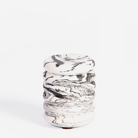 Slinky Jar - White Marble