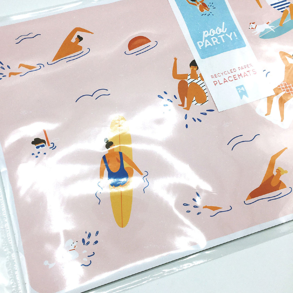 Paper Placemats - Pool Party