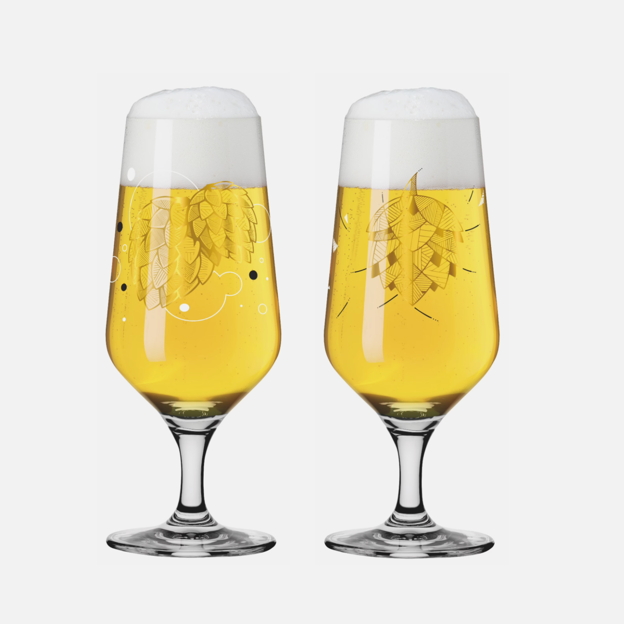 Brauchzeit Pilsner Beer Glass Set #1
