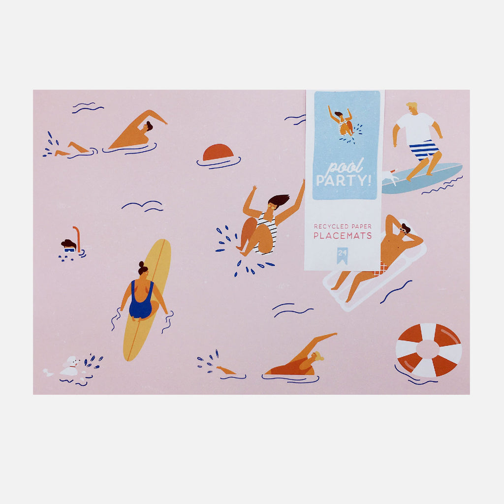 Paper Placemats - Pool Party