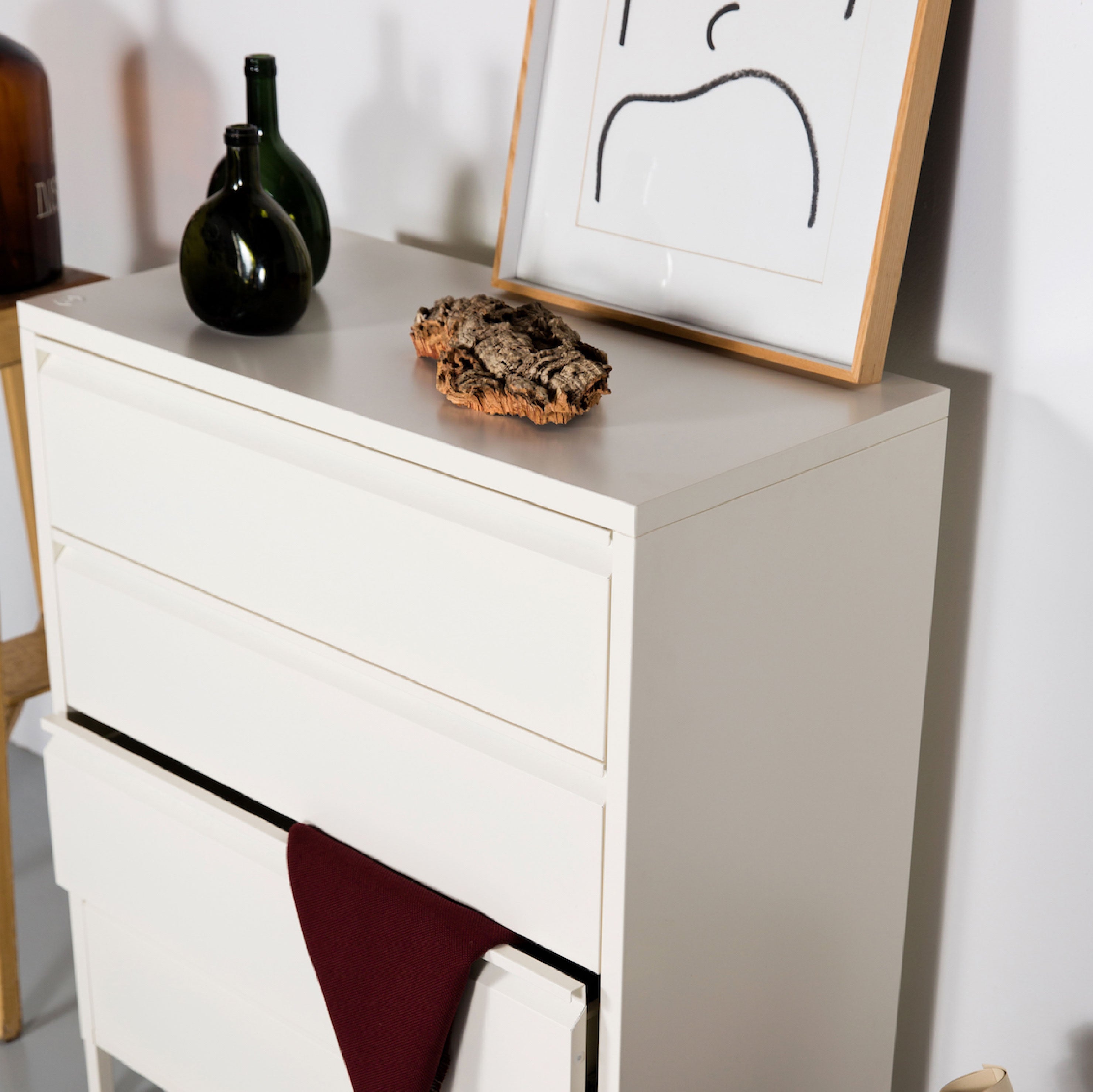 Popstrukt Bon Bon Chest of Drawers - Soft White