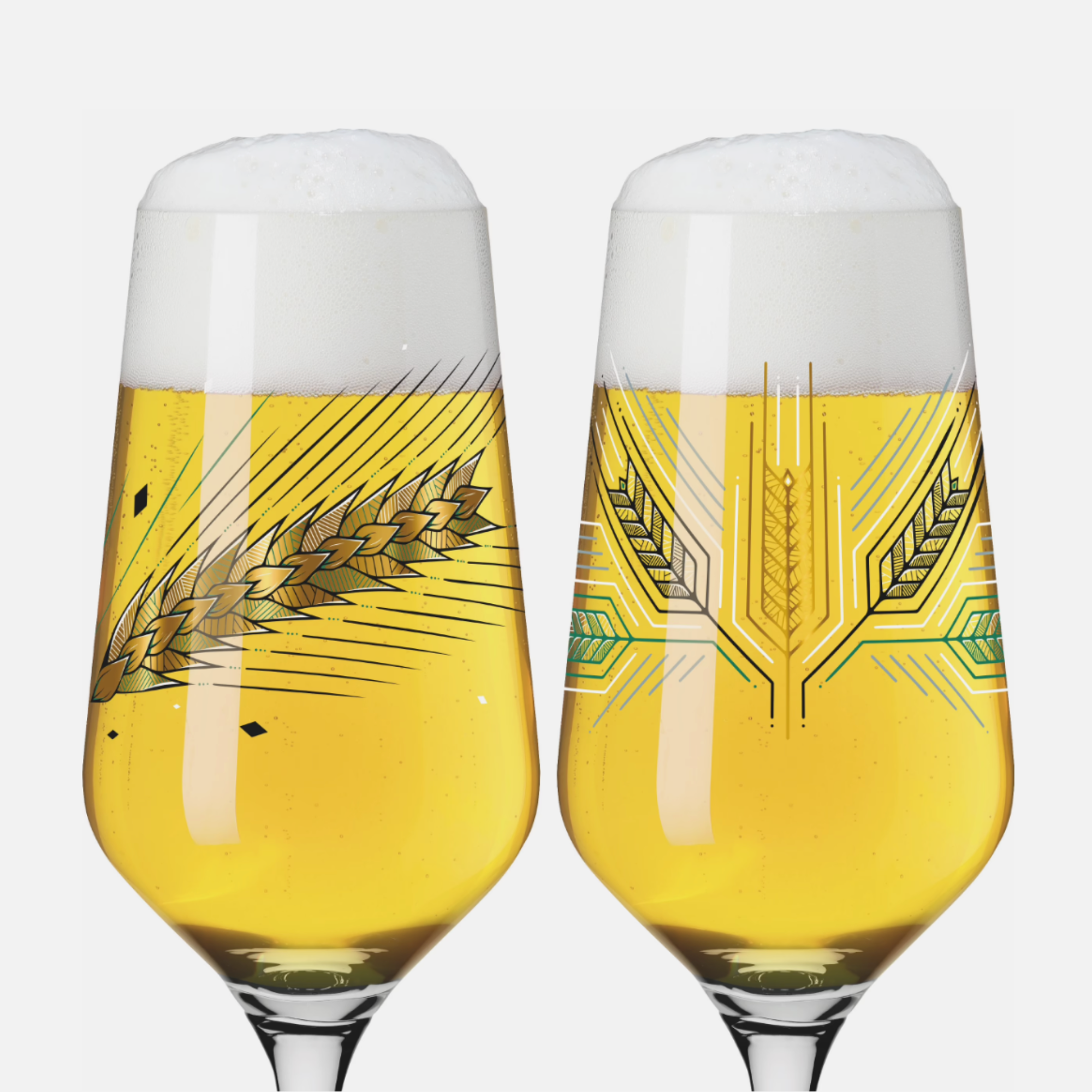 Brauchzeit Pilsner Beer Glass Set #2