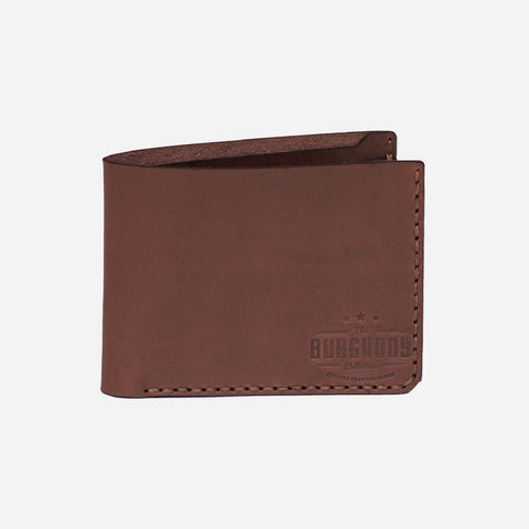 Bifold Leather Wallet - Brown