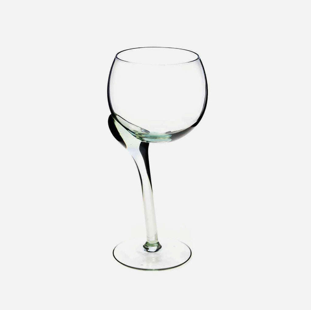 Crooked Stem Red Wine Glass