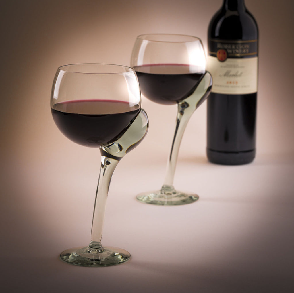 Crooked Stem Wine Glass