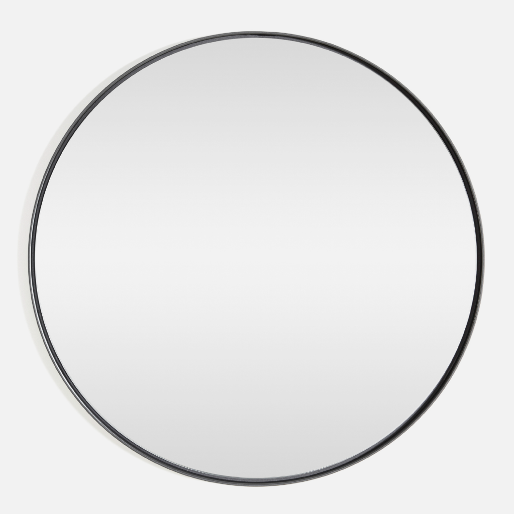 Deep Frame Round Mirror - Slim 90