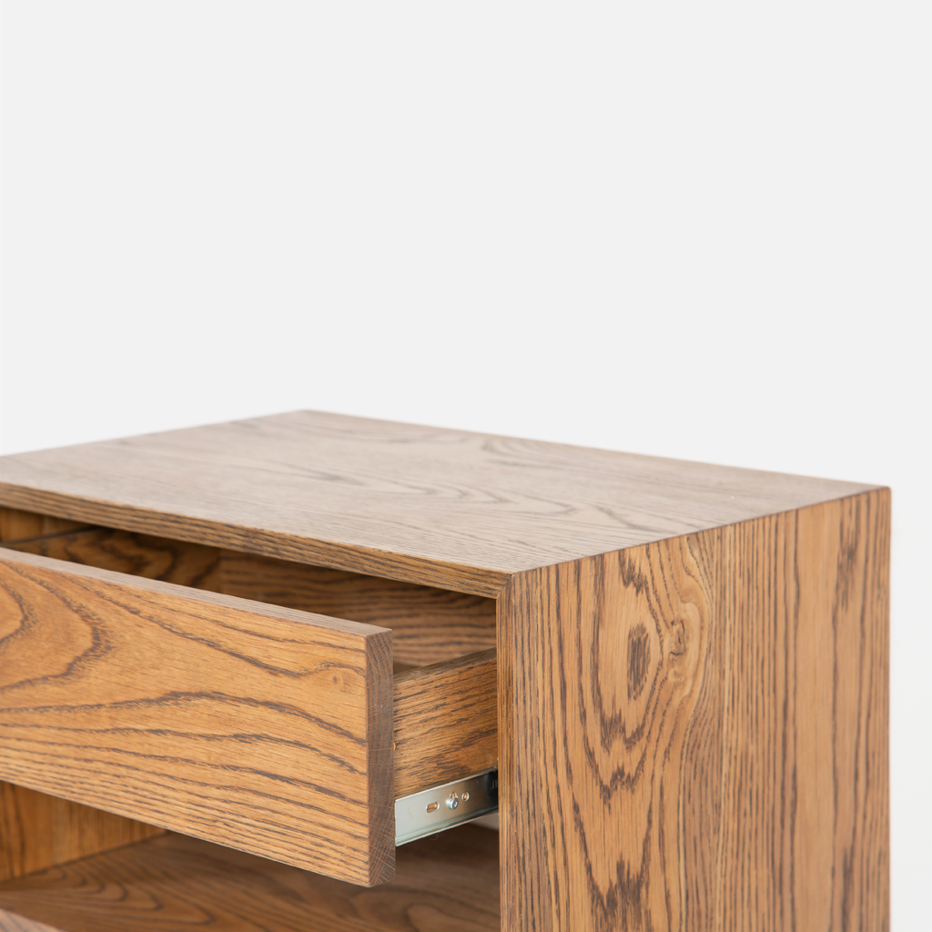 Copenhagen Floating Bedside Table - Dark Oak