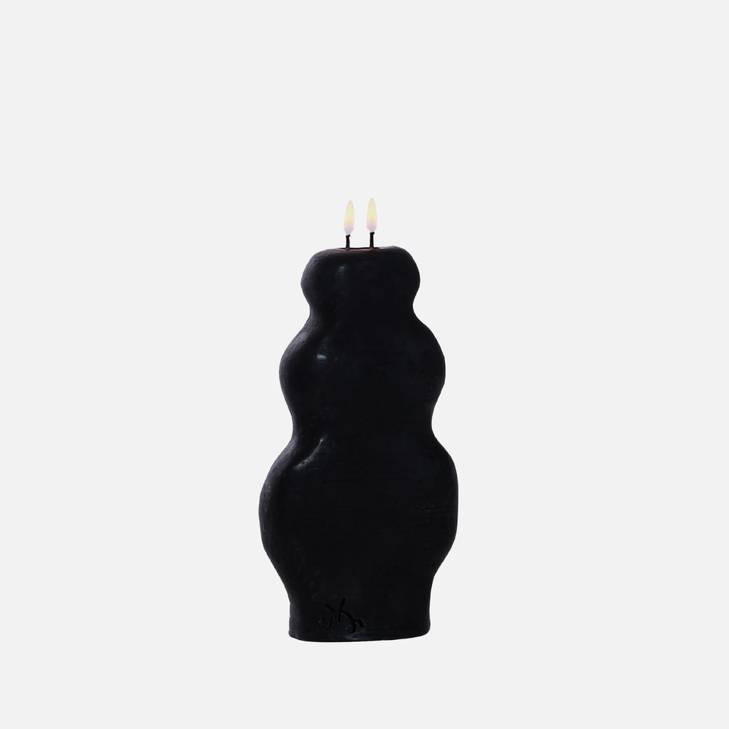 Eva's Vase To Wax Candle - Black