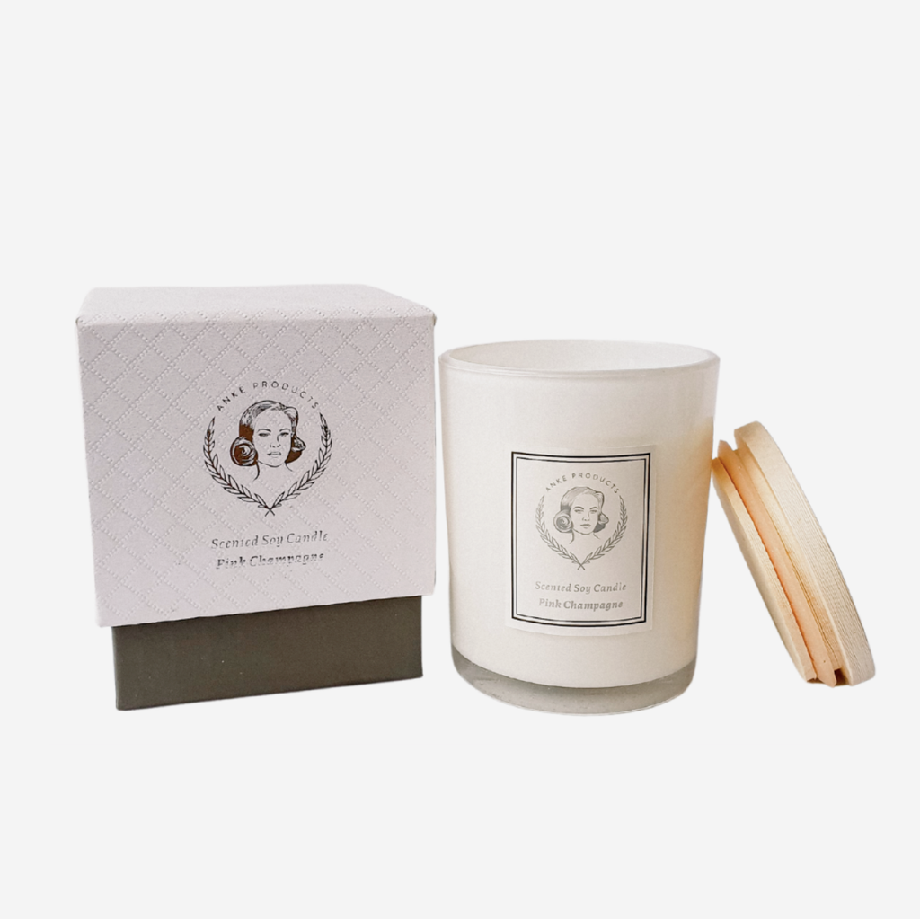 Scented Soy Candle - Pink Champagne