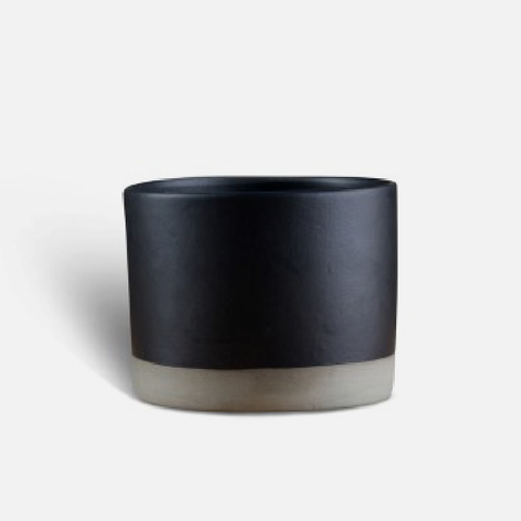 Cylinder Table Planter - Black