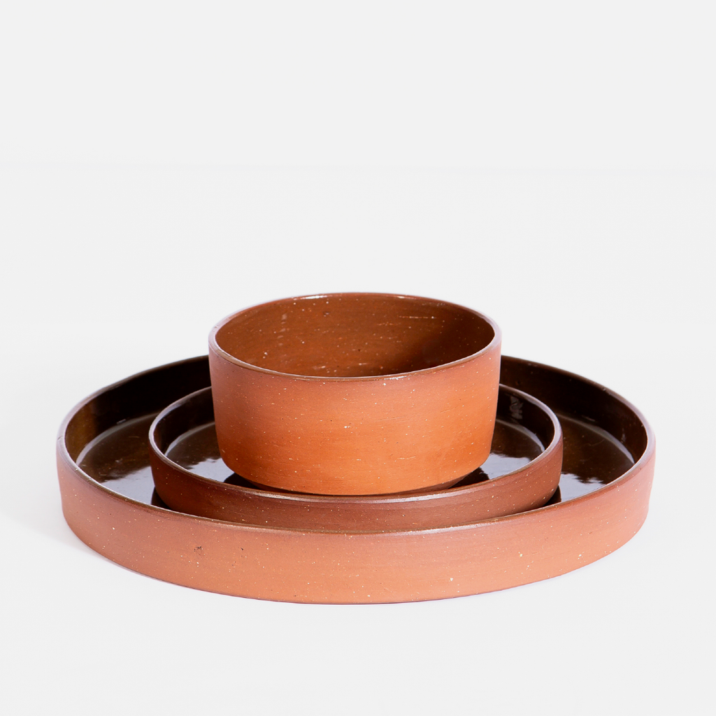 Organic Side Plate - Terracotta