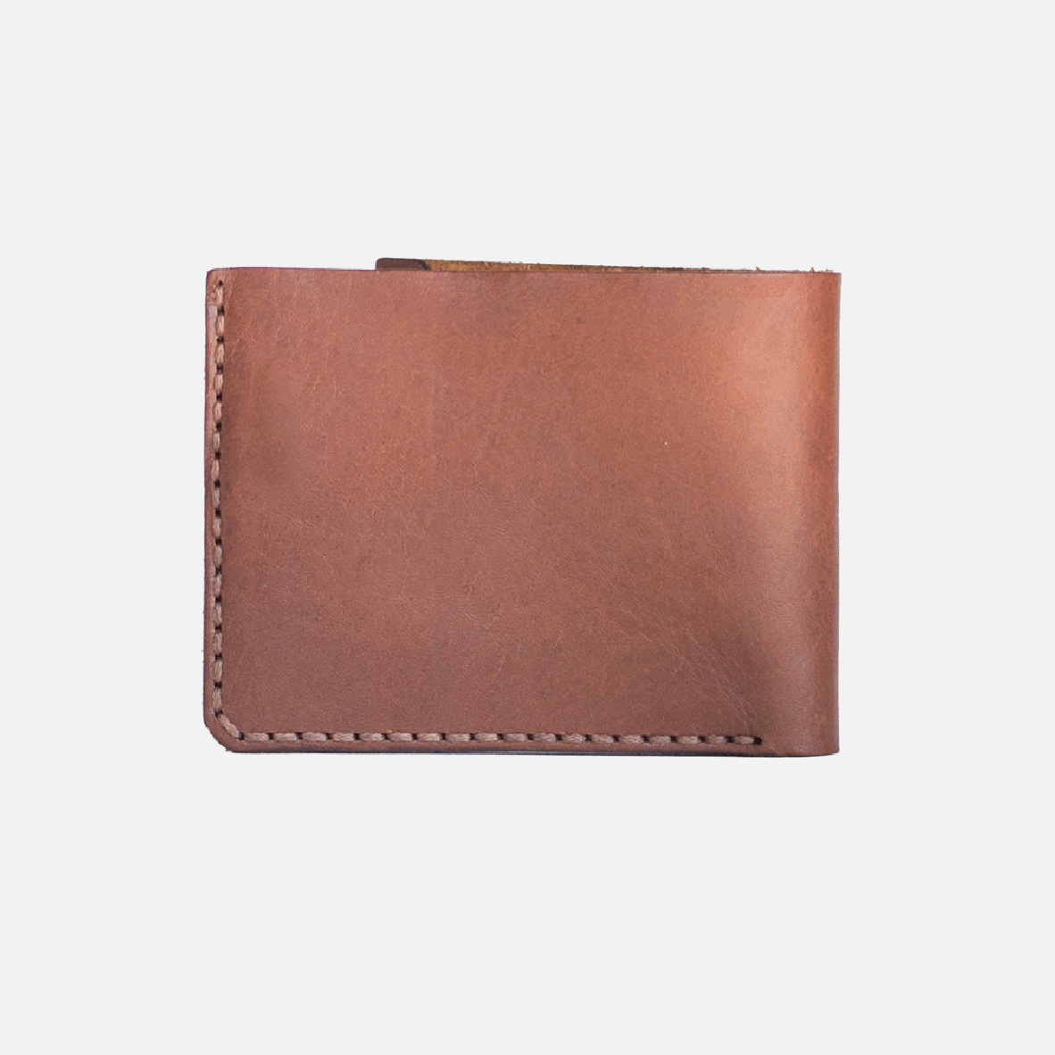 Bifold Leather Wallet - Tan
